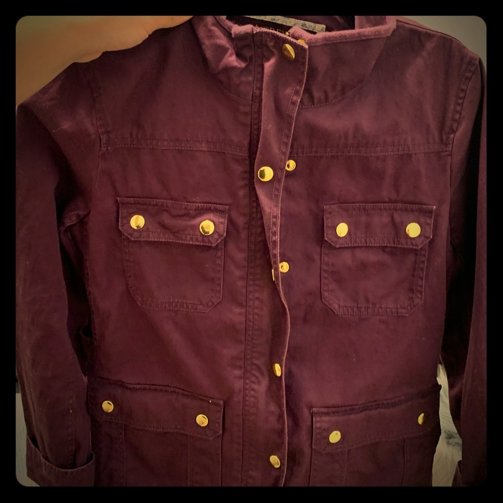 Purple j crew jacket
